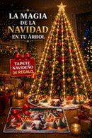 🎄✨ Luces Estrella Cascada + ¡Tapete Navideño GRATIS!