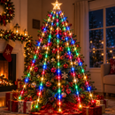 🎄✨ Luces Estrella Cascada + ¡Tapete Navideño GRATIS!