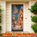 Transforma tu Puerta con JingleDoor – Cubierta Elástica Navideña