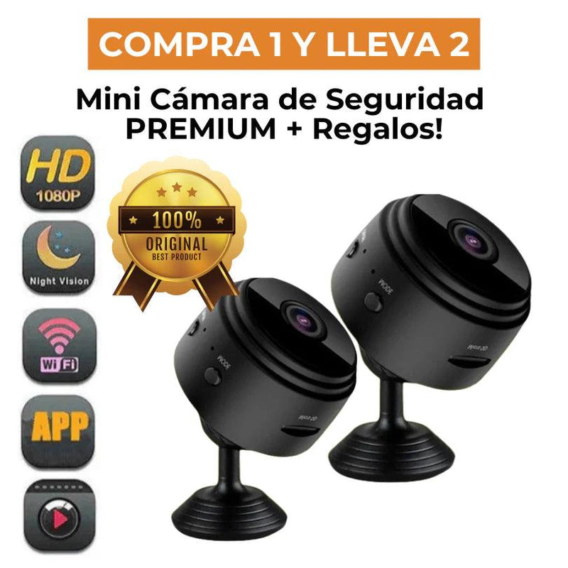 (COMPRA 1 LLEVA 2) Mini Cámara de Seguridad PREMIUM™ [ULTRA HD]