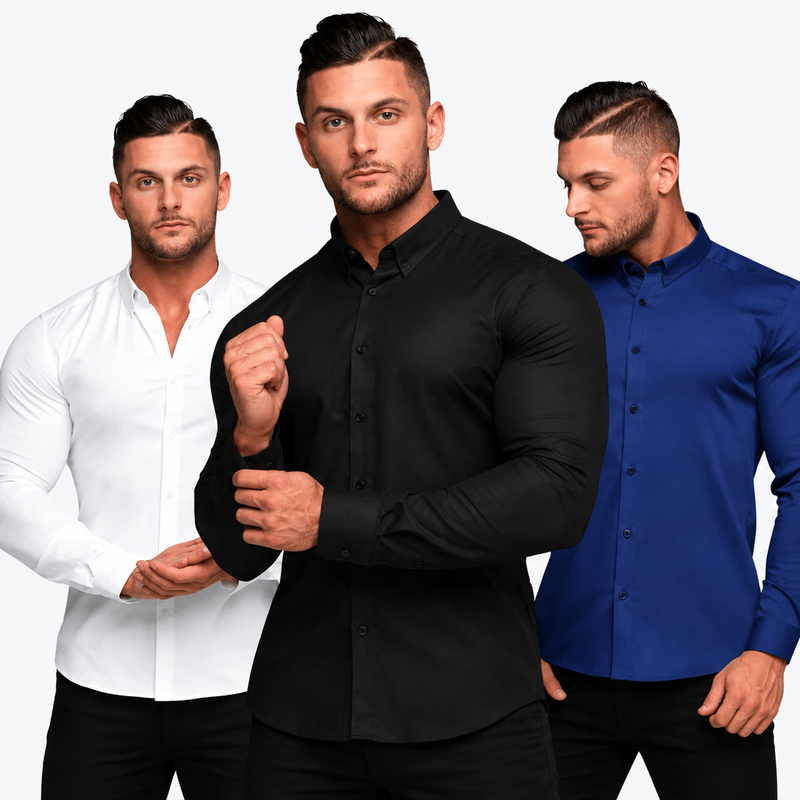 CAMISA MANGA LARGA ULTRA TECNOLÓGICA - NO SE ARRUGA