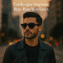 RAYBAN WAYFARER + ESTUCHE EN CUERO + 1 AÑO DE GARANTÍA