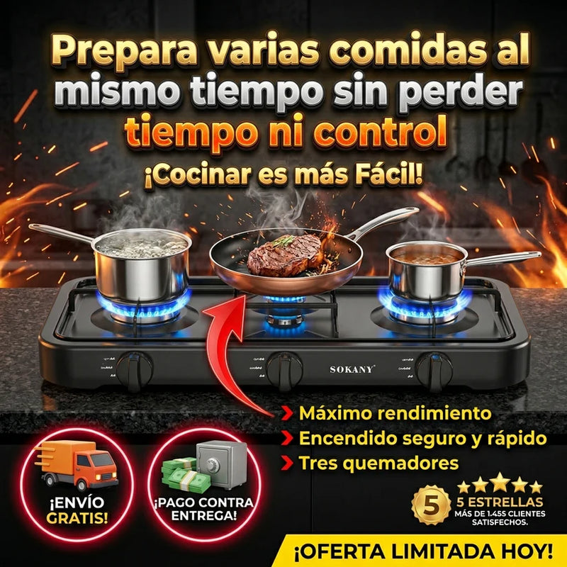 ESTUFA SOKANY 3 PUESTOS